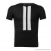 Mens Summer Leisure Fashion Colorblock Sports Short Sleeve Muscle Tops Shirt Black B07QD6J6Q9